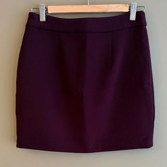 WILFRED Plum Wrap-Front Tulip Style Mini Skirt size small - Picture 4 of 8